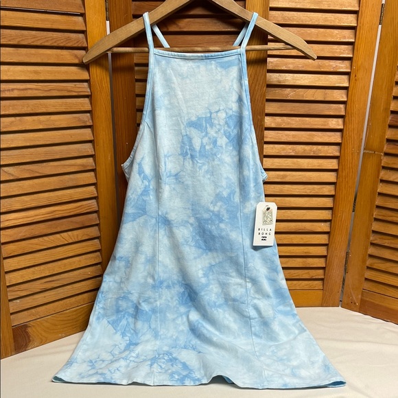 Billabong Dresses & Skirts - Billabong Light Blue Tie-Dye Halter Dress
